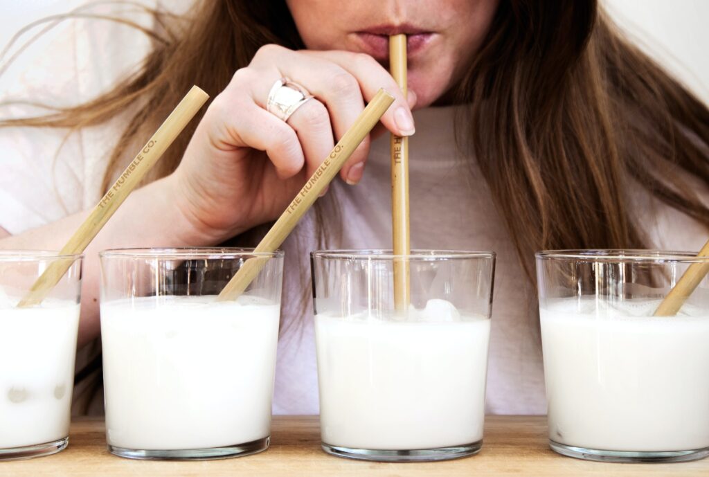 how much calcium in milk