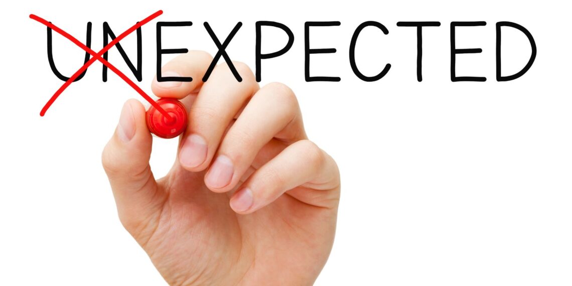 which of the following is true regarding unexpected expenses?