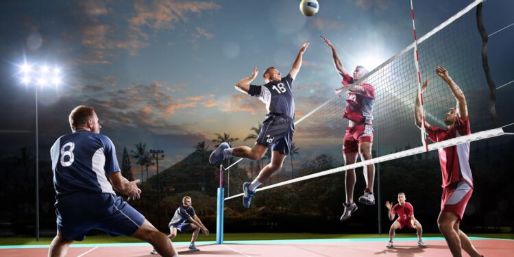 tinggi net putra dalam permainan bola voli adalah